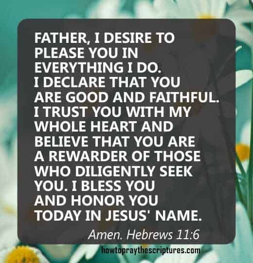 How To Pray Hebrews 11:6