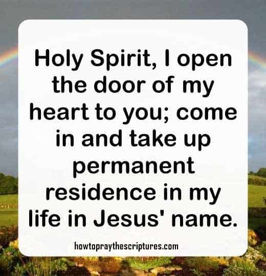 Prayer To Invite Holy Spirit