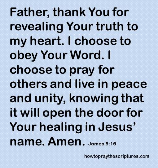 thank you for truth james 5-16