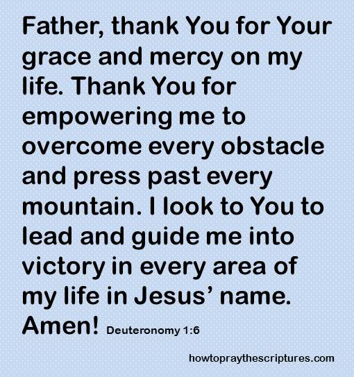 thank you for your grace deuteronomy 1-6