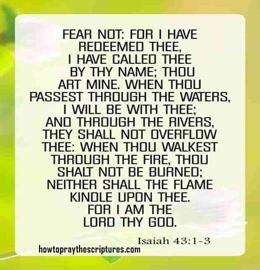 Isaiah 43:1-3 inspirational bible verses