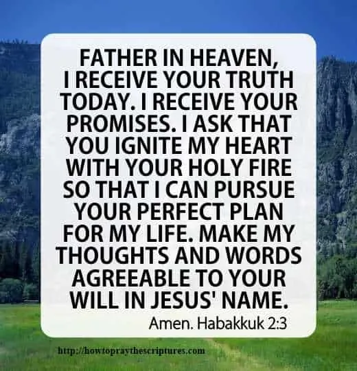 How To Pray Habakkuk 2:3