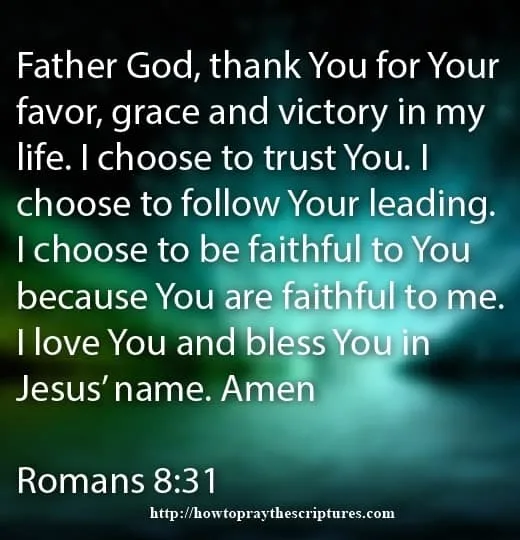 Prayer Of Favor From Our Lord