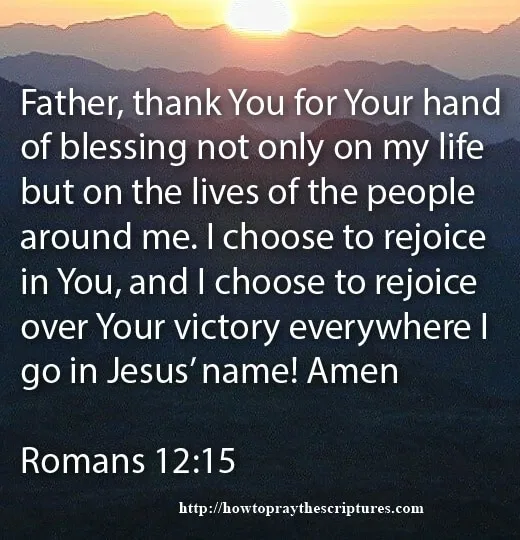 Prayer To Rejoice In Gods Victory