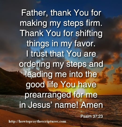 Prayer For God To Order Your Steps
