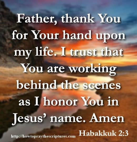 father thank you for your hand