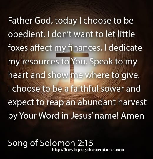 Prayer To Dedicate My Resources To God