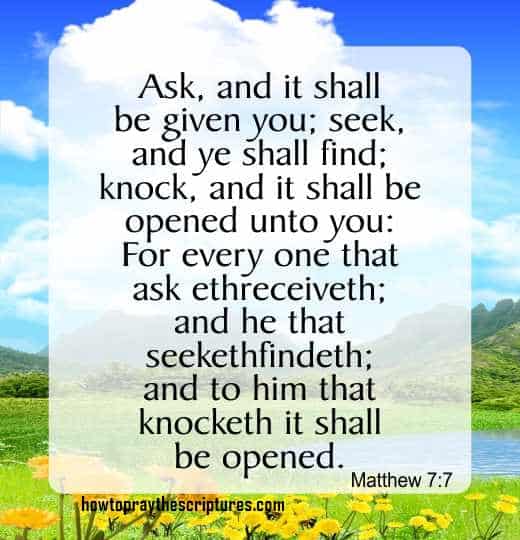 Ask And It Shall Be Given You Seek And Ye Shall Find