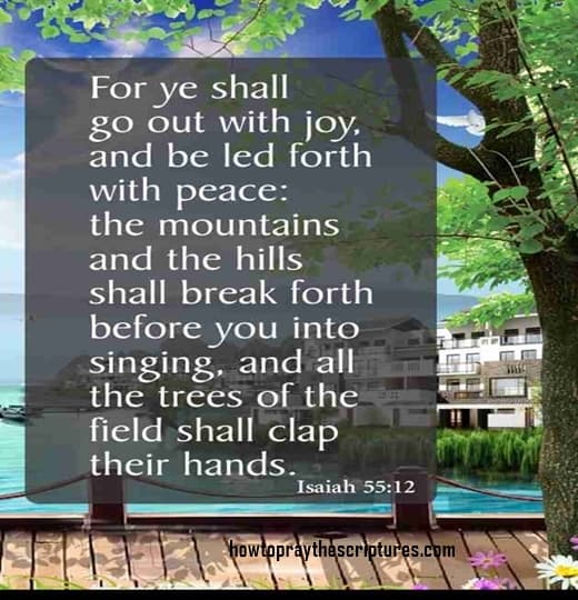 For Ye Shall Go Out With joy And Be Led Forth With Peace
