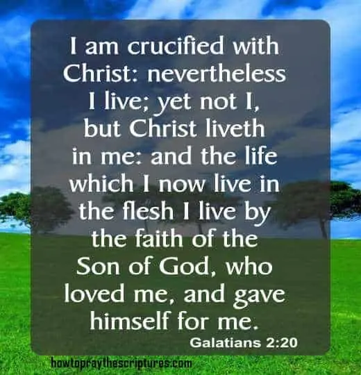 I am crucified with Christ nevertheless I live yet not I