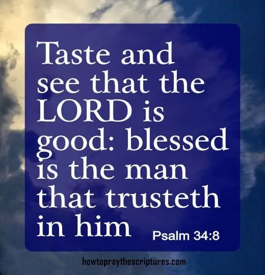 Taste And See That The LORD Is Good