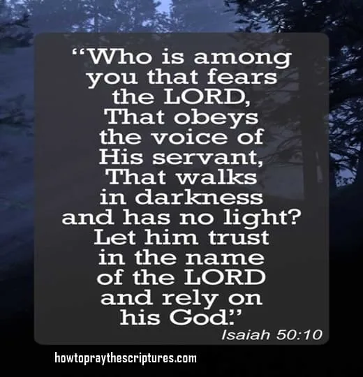 Who is among you that fears the LORD