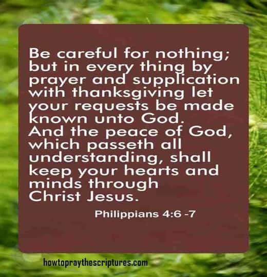 Be Careful For Nothing But In Every Thing By Prayer