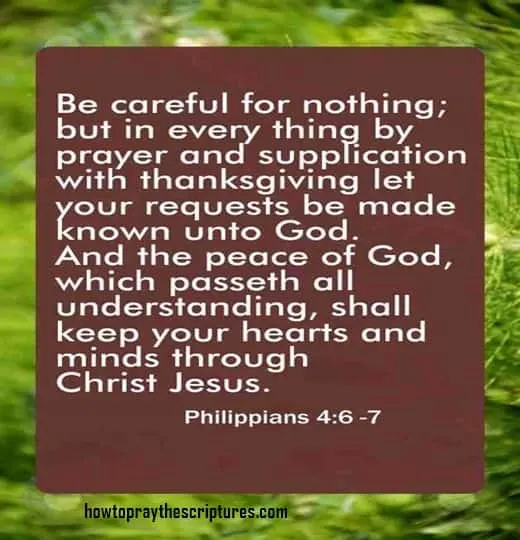 Be Careful For Nothing But In Every Thing By Prayer