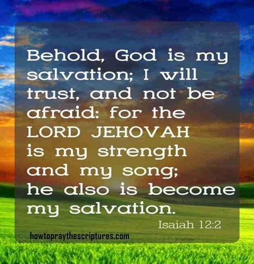 Behold God Is My Salvation I Will Trust And Not Be Afraid