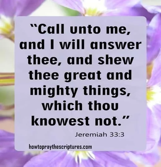 Call Unto Me And I Will Answer Thee