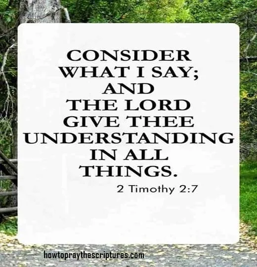 Consider What I Say And The Lord Give Thee Understanding