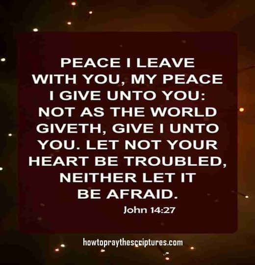 Peace I Leave With You My Peace I Give Unto You