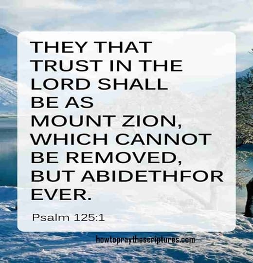 They That Trust In The LORD Shall Be As Mount Zion