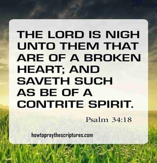 the lord is nigh unto them that are of a broken heart