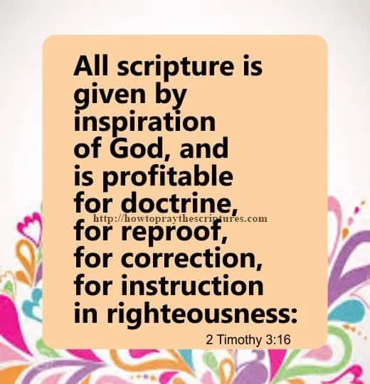 All Scripture Is Given 2 Timothy 3-16
