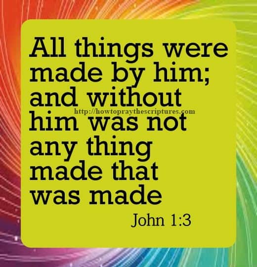 All Things Were Made By Him John 1-3