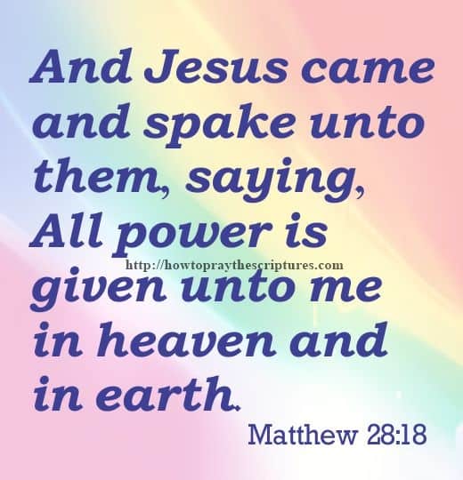 And Jesus Came And Spake Unto Them Matthew 28-18