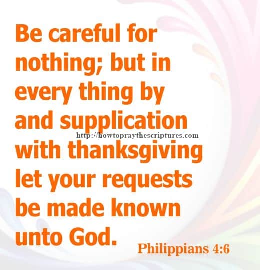 Be Careful For Nothing Philippians 4-6