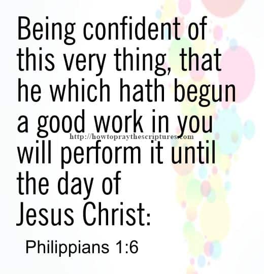 Being Confident Of This Very Thing Philippians 1-6