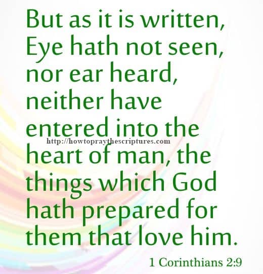 But As It Is Written Eye Hath Not Seen 1 Corinthians 2-9