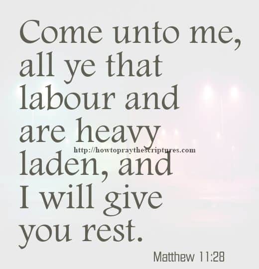 Come Unto Me All Ye That Labour Matthew 11-28