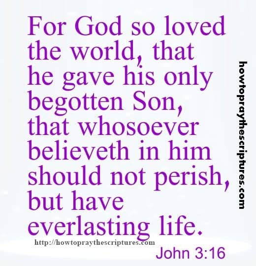 For God So Loved The World John 3-16