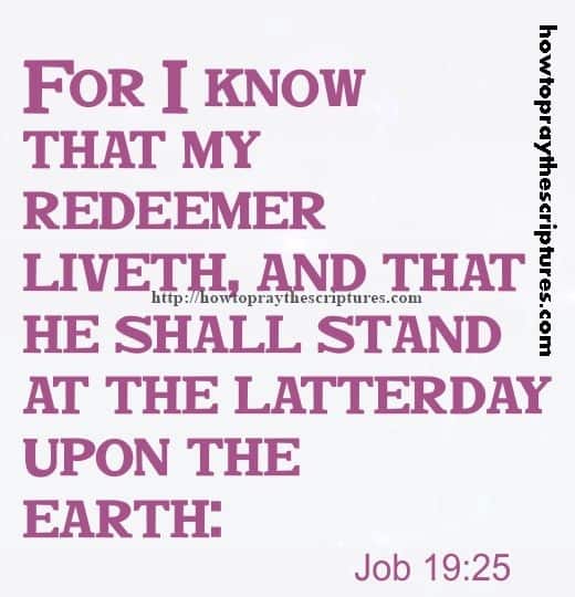 For I Know That My Redeemer Liveth Job 19-25