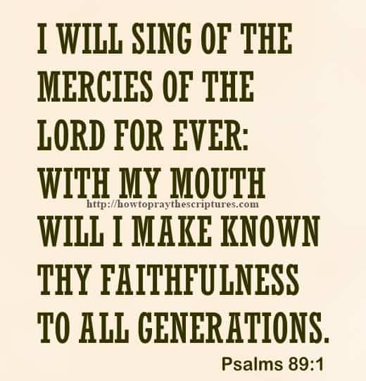I Will Sing Of The Mercies Of The LORD