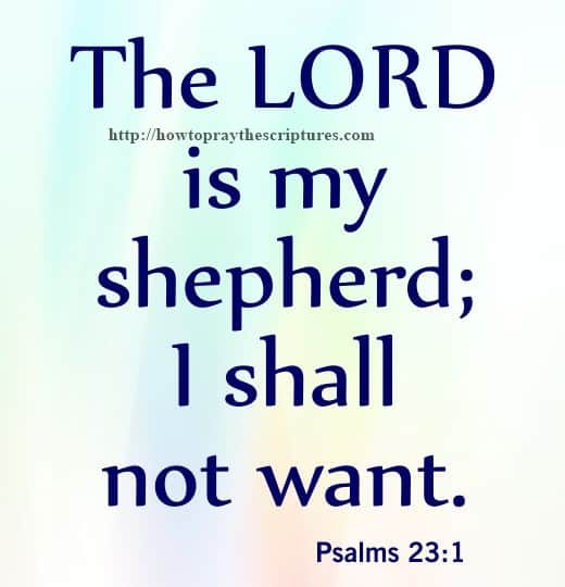The LORD Is My Shepherd Psalms 23-1