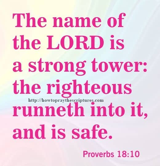 The Name Of The LORD Proverbs 18-10