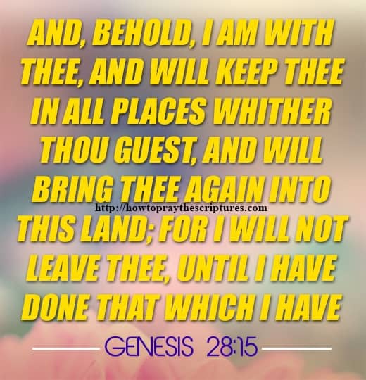 And Behold I Am With Thee Genesis 28-15