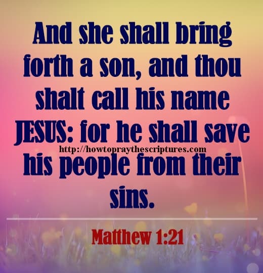 And She Shall Bring Forth A Son Matthew 1-21