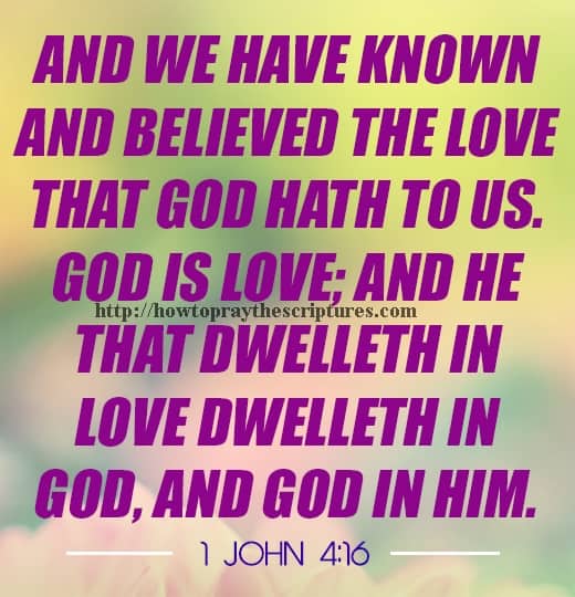 And We Have Known And Believed 1 John 4-16