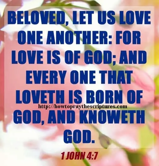 Beloved Let Us Love One another 1 John 4-7