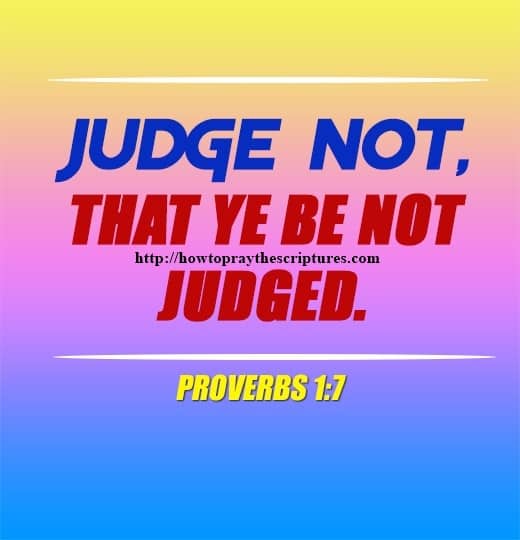 Judge Not That Ye Be Not Judged Matthew 7-1