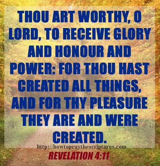 Thou Art Worthy O Lord Revelation 4-11