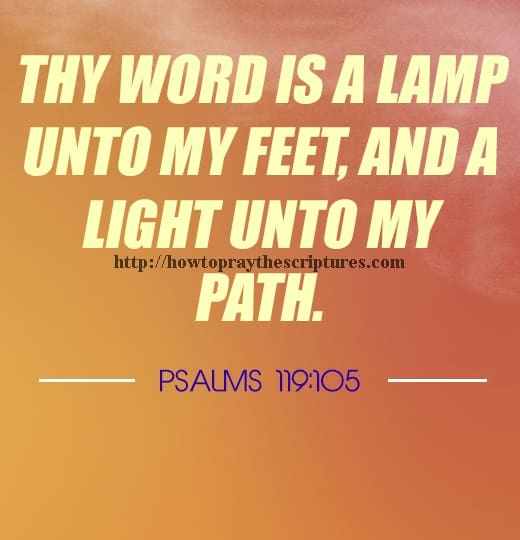 Thy Word Is A Lamp Unto My Feet Psalms 119-105