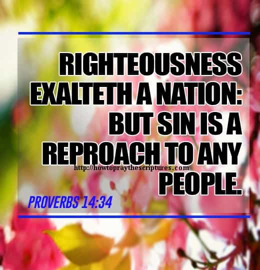 Righteousness Exalteth A Nation Proverbs 14-34