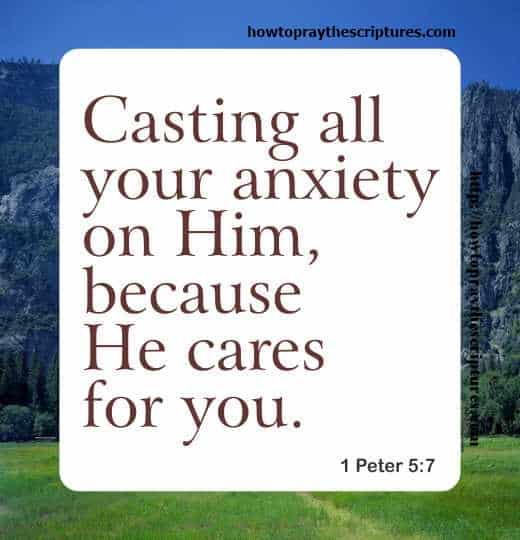Casting all your anxiety on Him 1 Peter 5-7