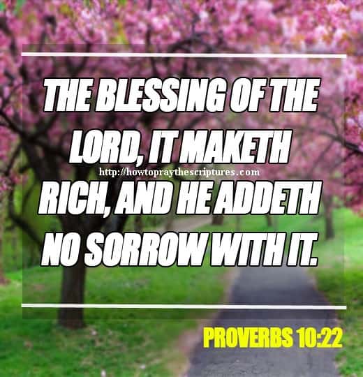 The Blessing Of The LORD It Maketh Rich Proverbs 10-22