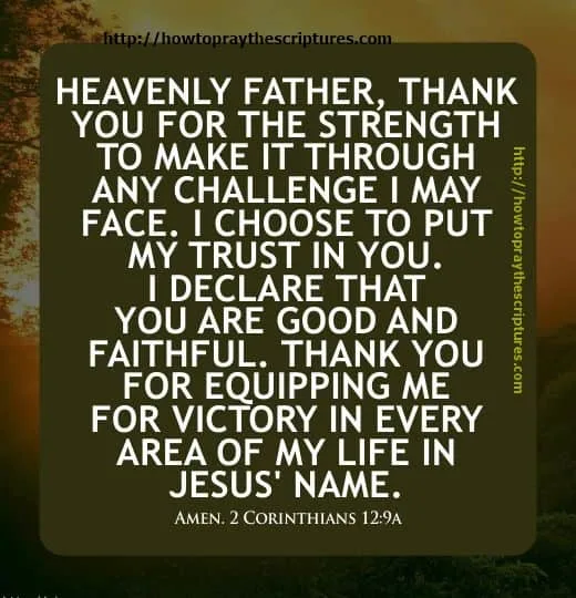 How To Pray For Strength When I Face Challenges