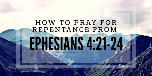 How to Pray for Repentance