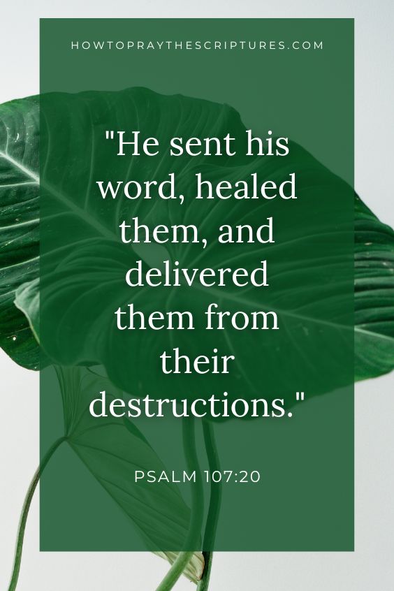 Thank You, Father, for Your Word brings me healing.