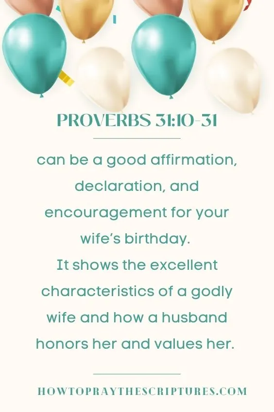 Heavenly Father, I thank You for my wife's life, for another year added, and for another chance to celebrate her birthday with all her loved ones.
